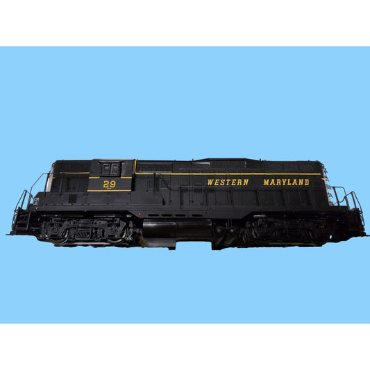 Vintage Western Maryland Railroad Locomotive Model Train Engine