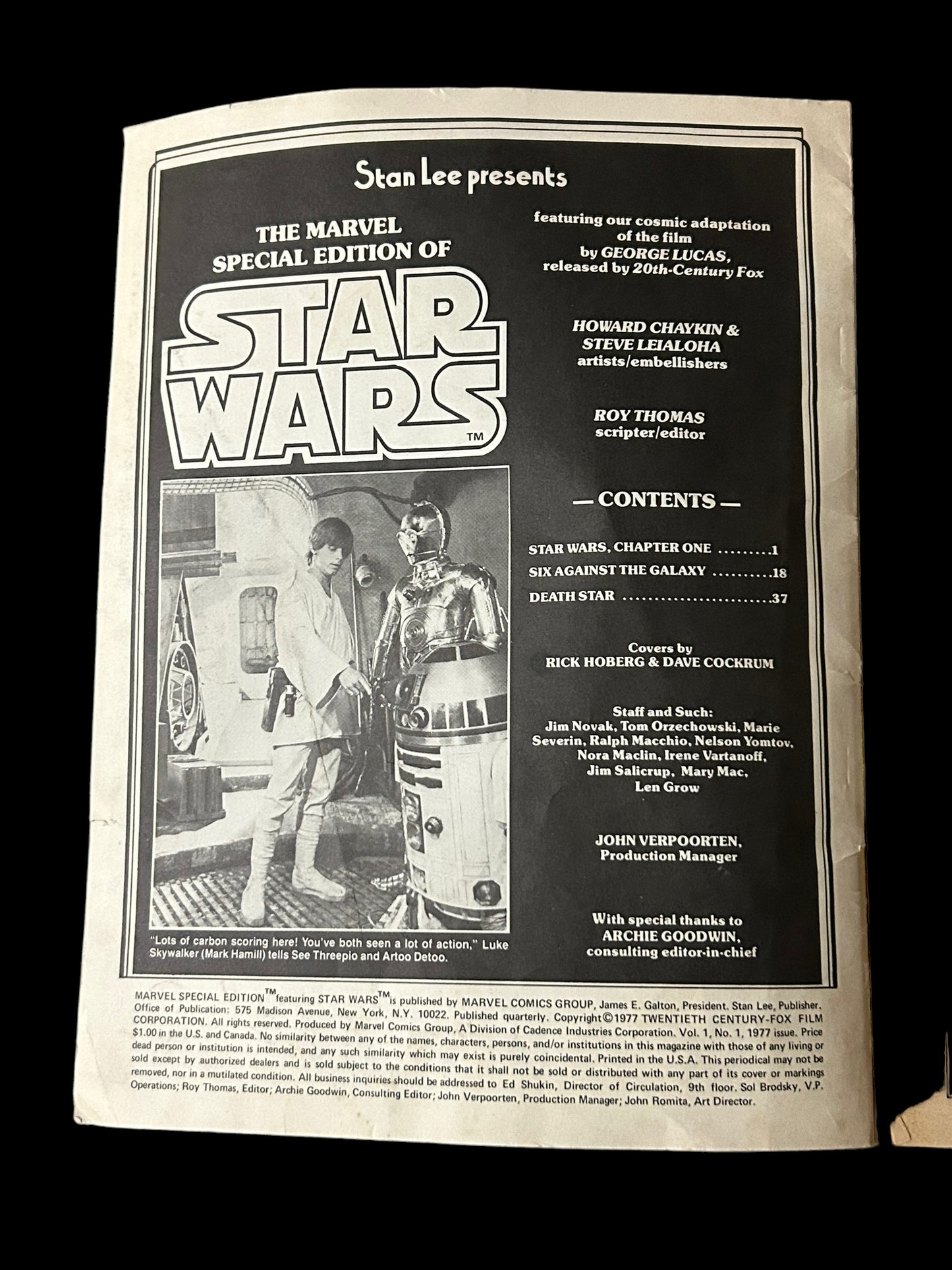 Marvel - Star Wars Special Edition - #1 - Whitman Edition - Treasury Size - 1977