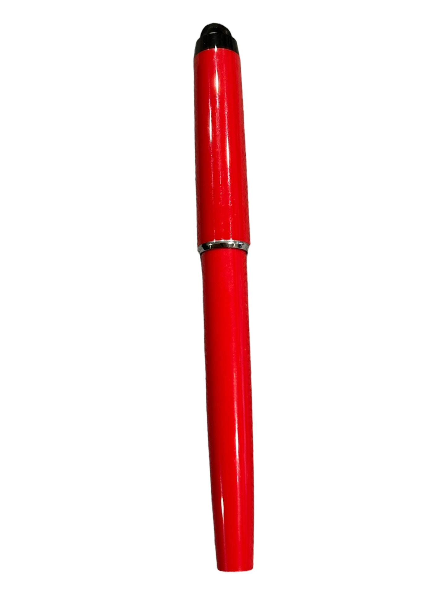 Parker - Vintage "Big Red" Women's Ball Pen with ribbon lanyard - Red Cap and Barrel