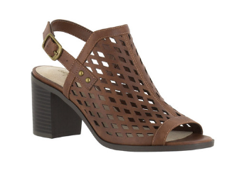 Easy Street Erin Sandals - Brown - Women's Size 10WW