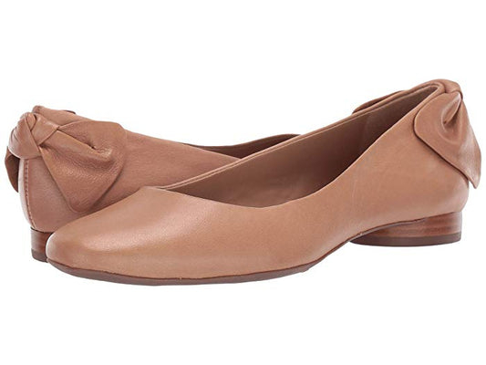 Bernardo Eloise Sand Tumbled Calf Brown Leather Flat -  SIZE 7.5