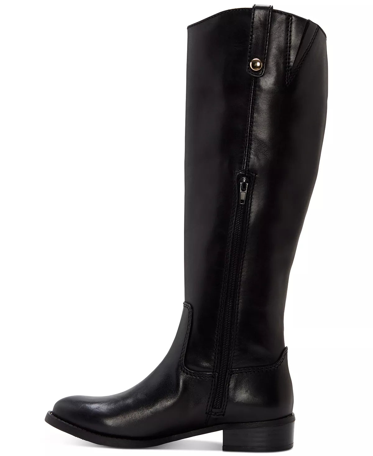 INC International Concepts Womens Fawne Riding Boots Black Leather