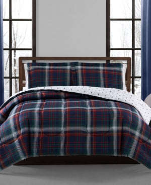 Holiday Plaid 3-Pc. Reversible Full/Queen Comforter Set